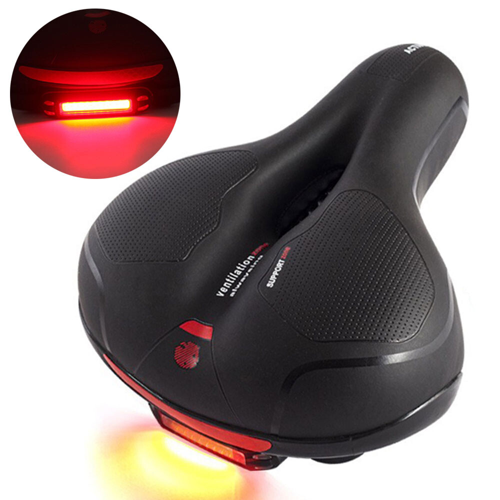 Wide Big Bum Bike Bicycle Saddle Seat Gel Cushion Sporty Sof