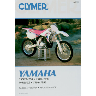 CLYMER Physical Book for Yamaha YZ125 YZ250 88-93, YZ250WR 89-90, WR250Z 91-93