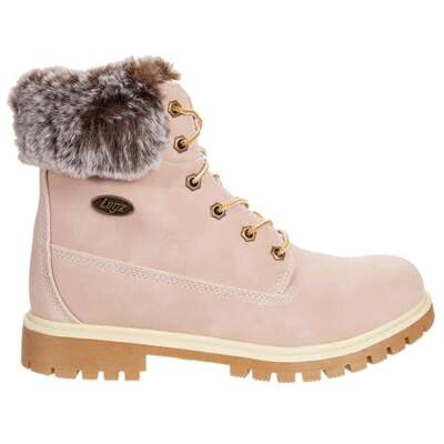 

Lugz Rucker Hi Faux Fur Lace Up Womens Pink Casual Boots WRUCKRHFUE-682, Розовый, Lugz Rucker Hi Faux Fur Lace Up