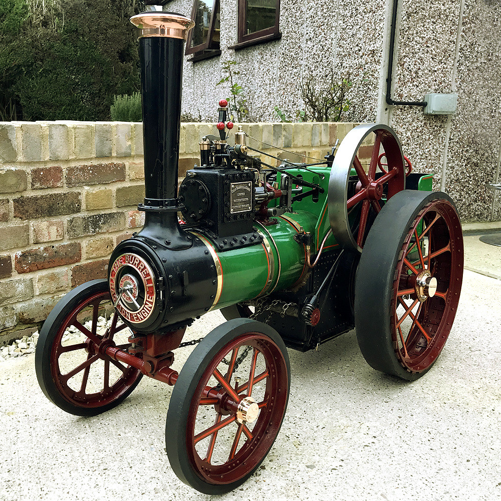 A FINE 3 INCH BURRELL LIVE STEAM TRACTION ENGINE BUILT BY H. R. PLASTOW