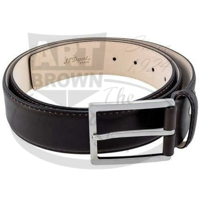 Pre-owned St Dupont S.t. Dupont Palatine Belt Brown Leather, 7850000