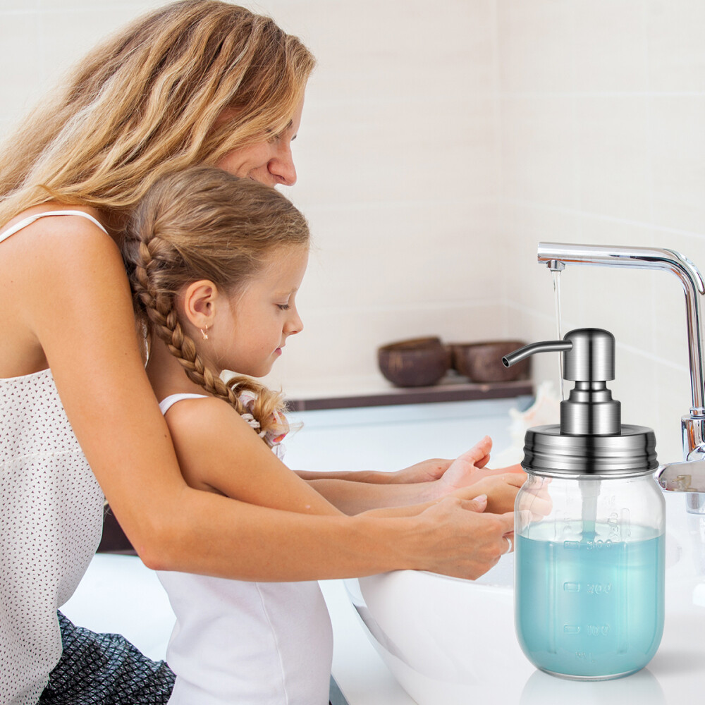 2Pcs Hand Pump Soap Dispenser Container Bottle for ...