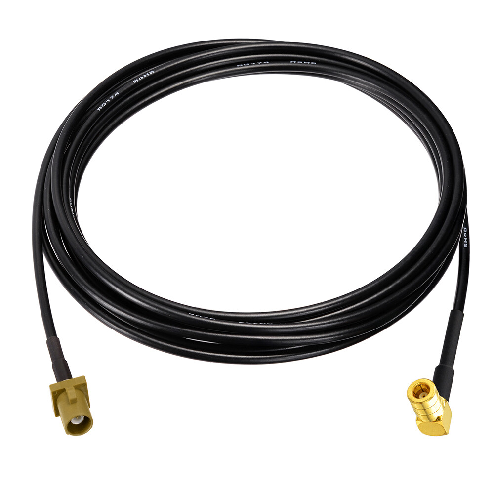 Satellite Radio Antenna Adapter Fakra Curry Code K Male to SMB RA Pigtail Cable