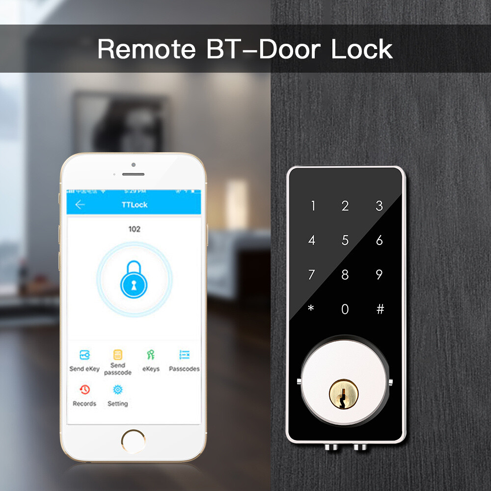 Bt Smart Door Lock Keyless Password Home App Digital