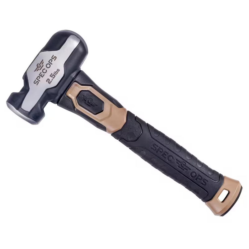 SPEC OPS Sledge Hammer 2.5 Lb Engineering Hammer Soft Mallet Cap Shock Absorbing