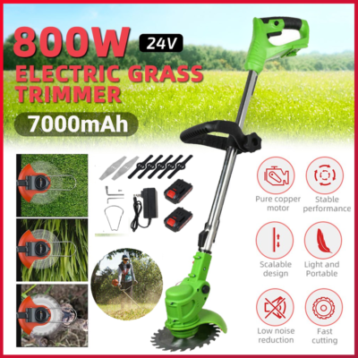 Lawn Edger Cordless Grass String Trimmer Cutter 24v &battery