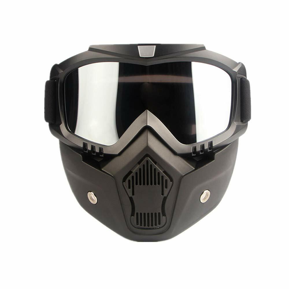 Motorcycle Face Mask Goggles Motocross Anti-UV Off Road ATV MX Dirt ...