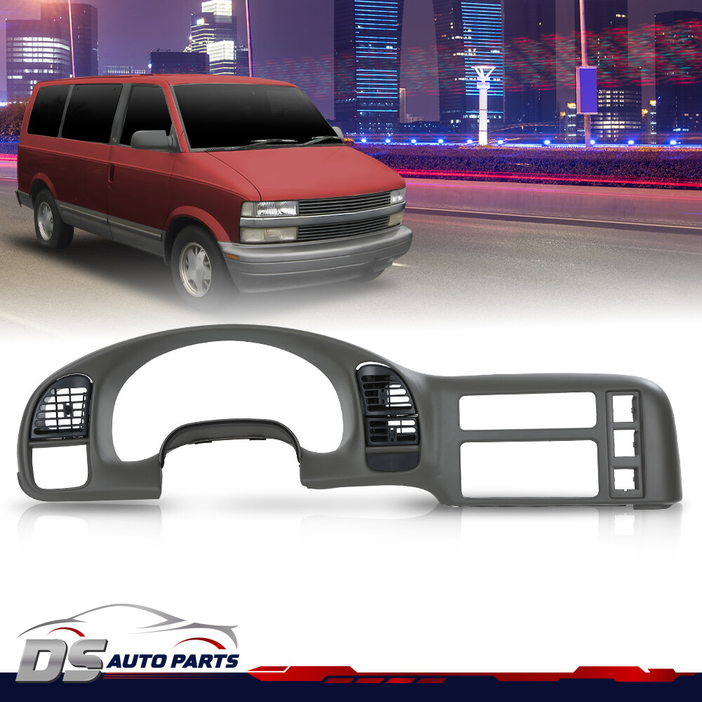 Gray Gauge Cluster Dash Radio Bezel Fit For 1995-2005 Chevy Astro Van Gmc Safari