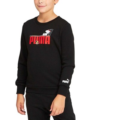 

Толстовка Puma X Peanuts Graphic Crew Neck Toddler Boys Черный 589366-01, Puma X Peanuts Graphic Crew Neck Sweatshirt Toddler