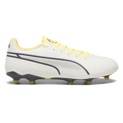 Фирменные футбольные бутсы Puma King Pro Firm Ground, мужские белоснежные кроссовки