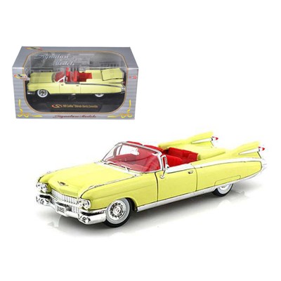 1959 Cadillac Eldorado Biarritz Yellow 1/32 Diecast Car Model by Signature Model