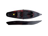 As New Riber Kayak, sit on top style includes double paddle and backrest - delivery local