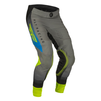 Fly Racing Lite 2023 Grey, Blue & Hi-Vis MX Off Road Pants Men's Size 30