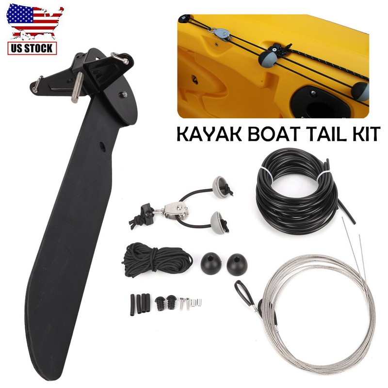 Boat Tail Kit Kayak Rudder Direction Foot Control Sailing To