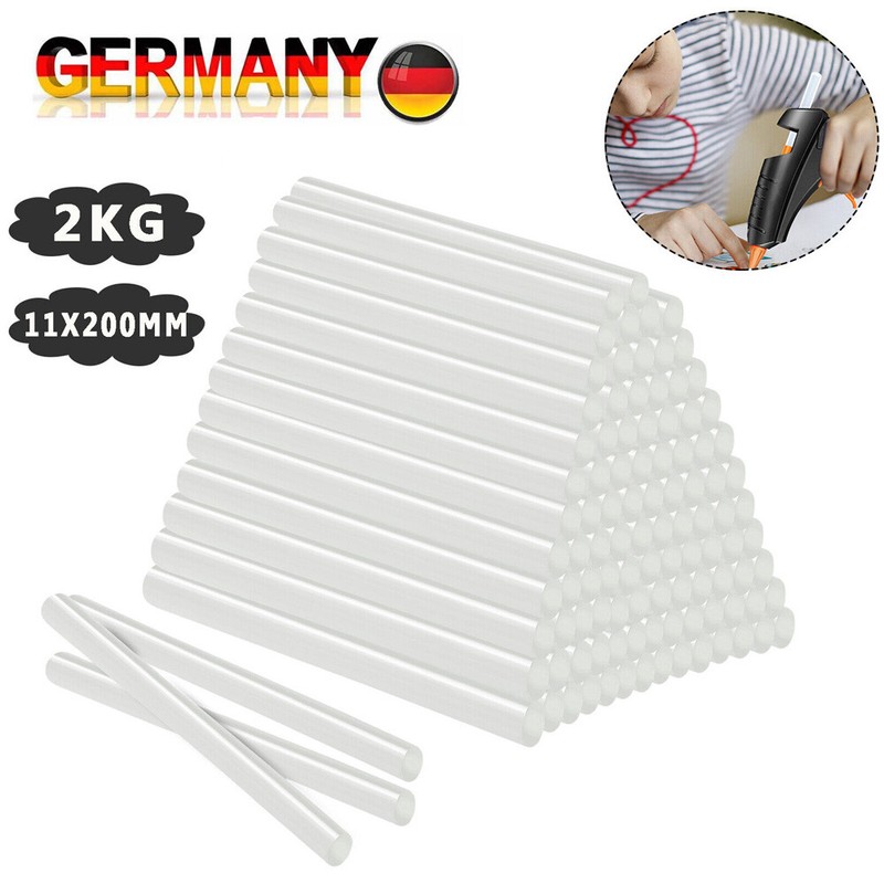 100x Klebesticks HeiÃKleber HeiÃKlebestifte Klebepatronen Klebestifte 11x 200mm