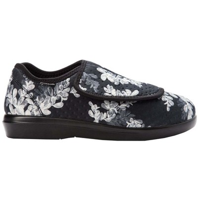 

Propet Cush N Foot Slip On Женские повседневные тапочки размера 8 D W0206BFL, Черный, Propet Cush 'N Foot Slip On