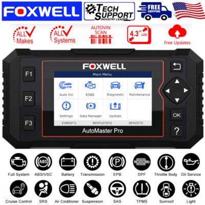 Automotive OBD2 Scanner All System Fault Diagnostic ODB2 Code Reader ABS SRS DPF
