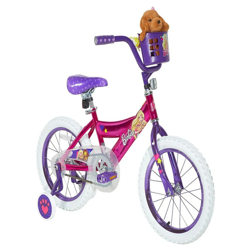 Dynacraft Barbie 16-Inch Girls Bike for Kids Ages 6-10 Years
