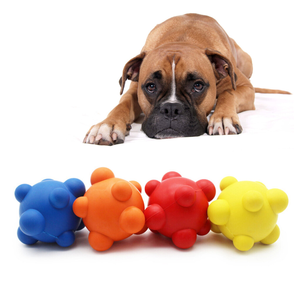 2pcs Soft Pet Dog Balls Bite-resistant Dog Chew Toys Interative Dog Toys for Pet