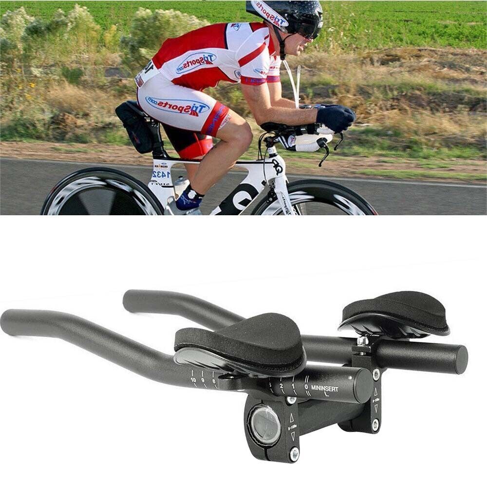 Alloy Triathlon Aero Rest Handle Bar Clip On Tri Bars