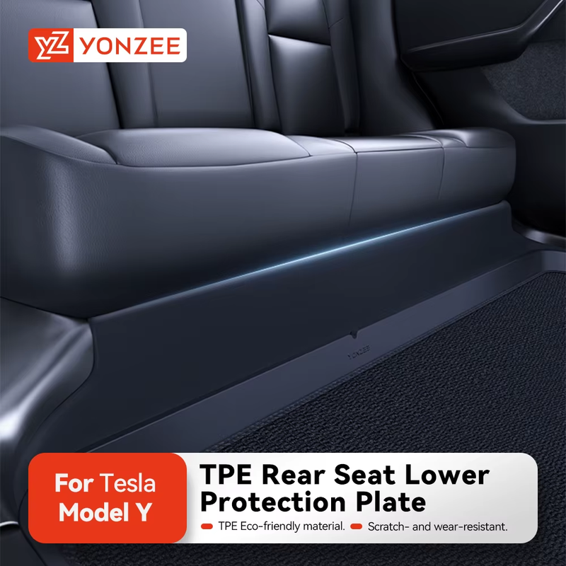 For Tesla Model Y/3 Juniper 2021-2025 Rear Seat Lower Anti-kick Pad Protective M