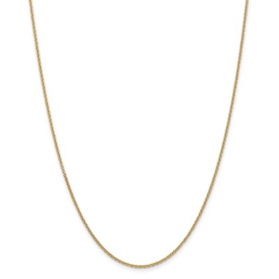 Pre-owned Superdealsforeverything Real 14kt Yellow Gold 1.6mm Cable Chain; 24 Inch; Lobster Clasp