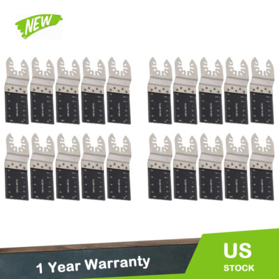 20 Pcs 35-89mm Bi-Metal Oscillating Multi Tool Saw Blades Wood Metal Cut Cutter