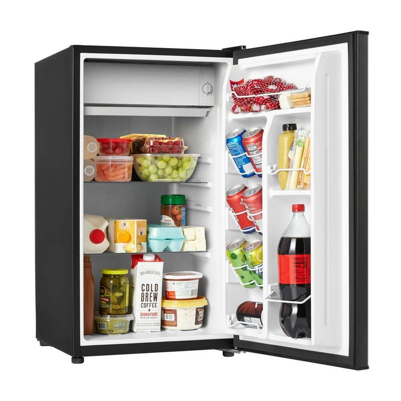 ,3.3 Cu Ft, One Door Mini Fridge In Black , New