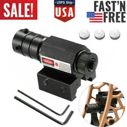 Tactical Red Dot Laser Sight Scope Mount Archery Bow Pistol 