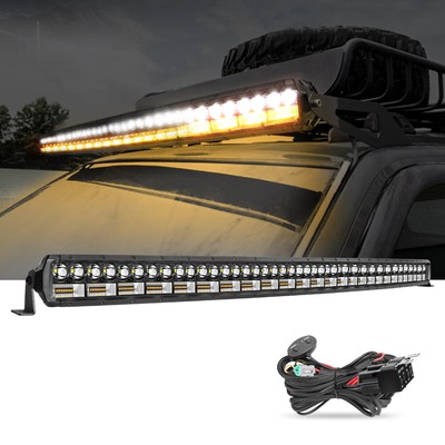 56inch Curved LED Work Light Bar Flood Spot Combo Driving Offroad Truck SUV Roof
