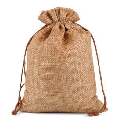 25/50/100 Burlap Favor Bag Hessian Drawstring Jute Sack Wedding Party Gift Pouch