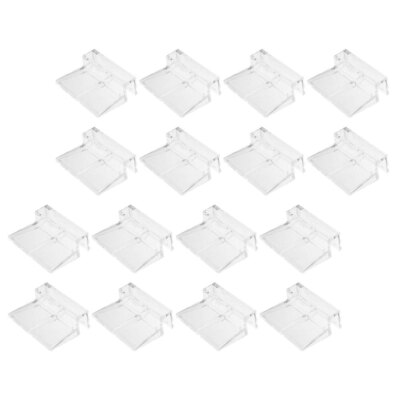  16Pcs Aquarium Cover Bracket Acrylic Rimless Lid Clips Top