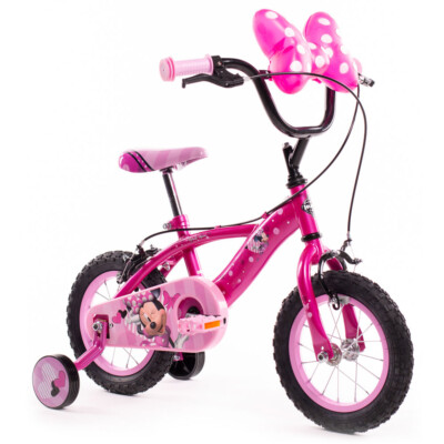自転車本体 Minnie Mouse Kids Bicycle 12 In. Minnie Mouse Bike for Girl's by Huffy - Bed Bath