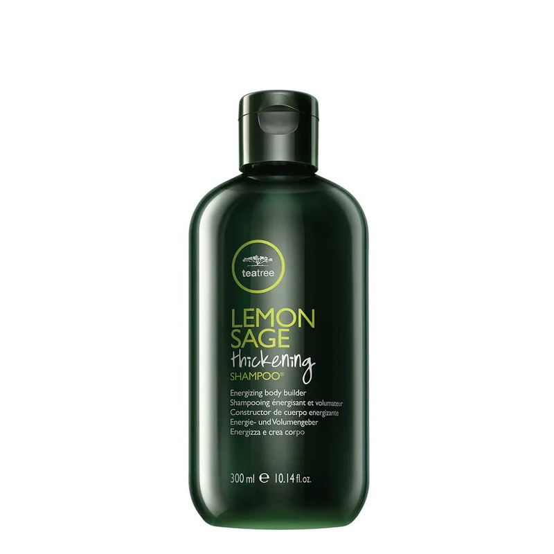 Tea Tree Lemon Sage Thickening Shampoo Builds Body + Boosts Volume for Fine Hair