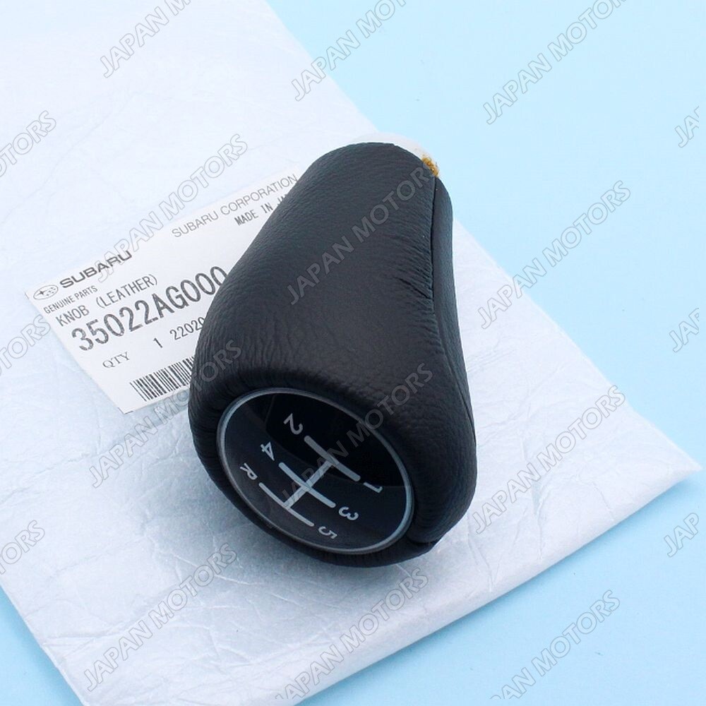 💯35022-AG000 OEM Genuine Subaru Impreza STI Black Leather Shift Knob 5-Speed MT