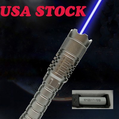 1mw Adjustable Focus Blue Laser Pointer Pen 450nm Visible Beam Light USA