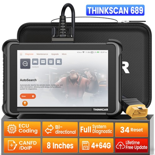 NEWEST THINKSCAN 689 672 K.EY Coding OBD2 Scanner Car Diagnostic ScanTool CANFD