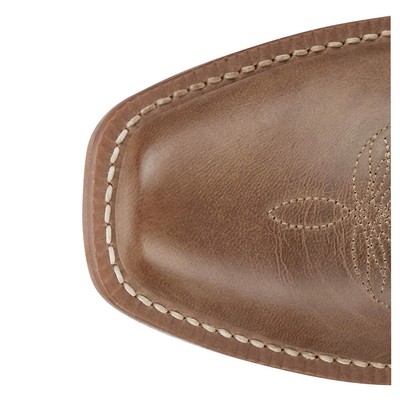 Pre-owned Justin Boots Breaking News Medium Square Toe Cowboy Womens Brown, Orange Casual