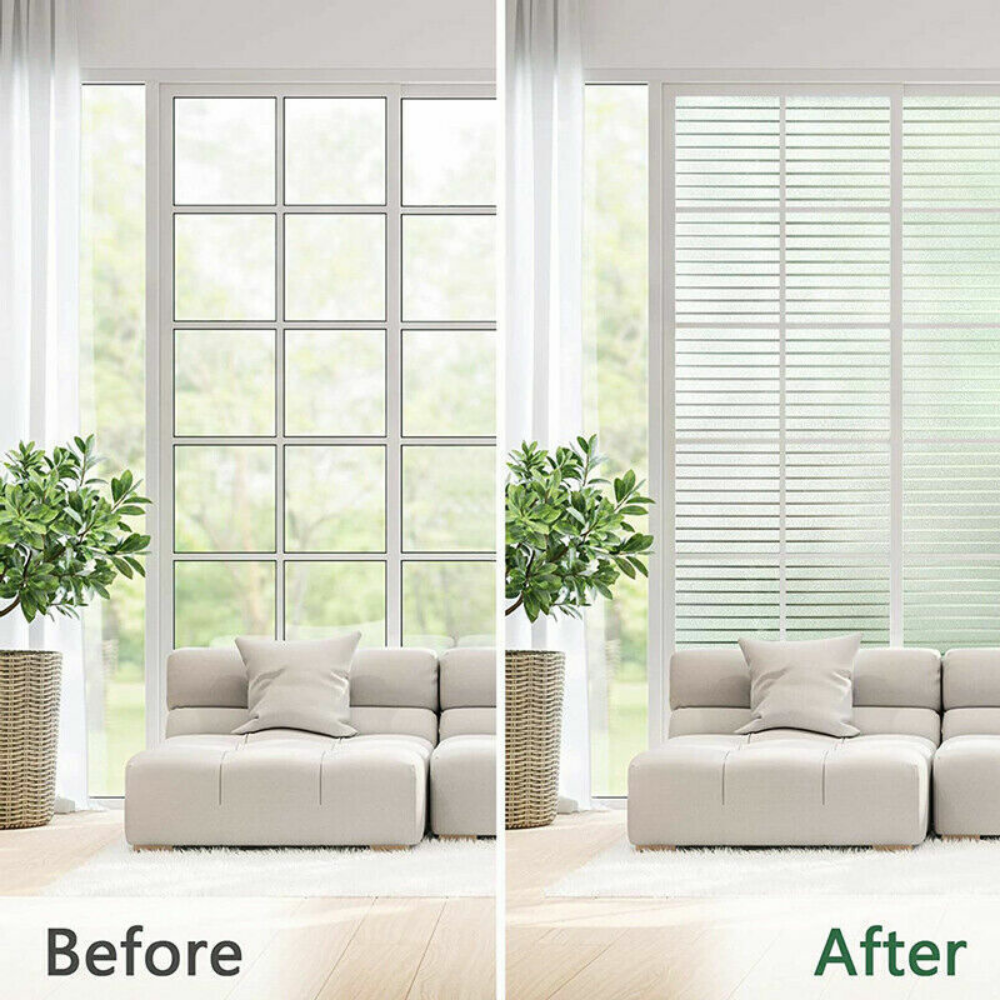 Rabbitgoo Frosted Window Film Pricacy Static Cling Glass Sticker Anti-UV Vinyl