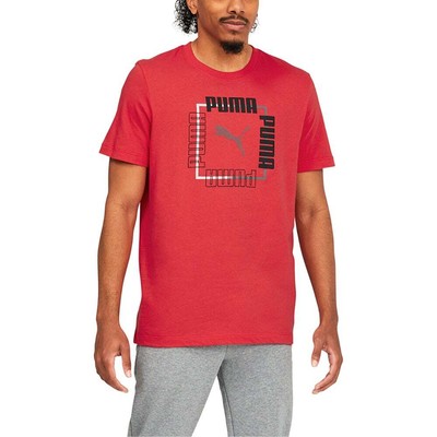 

Puma Box Graphic Crew Neck Футболка с коротким рукавом Мужские повседневные топы размера  671, Красный, Puma Box Graphic Crew Neck Short Sleeve T-Shirt