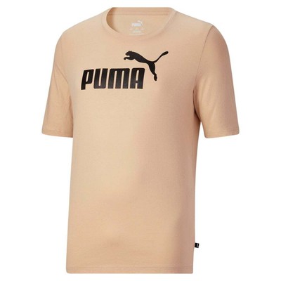 

Puma Ess Логотип Экипаж Шеи Короткие рукава TShirt Большой Высокий Размер  Мужские Случайные Топы, Бежевый, Puma Ess Logo Crew Neck Short Sleeve TShirt Big Tall
