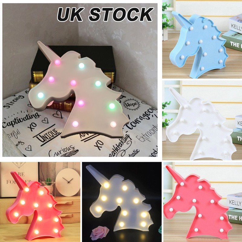 Lighting Night Lights Home Garden Magical Unicorn Kids Room Led Battery Night Light Baby Childrens Bedroom Lamp Night Lights Zsco Iq
