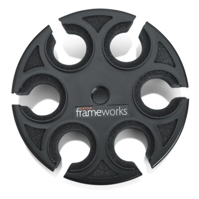 Gator Frameworks GFW-MIC-6TRAY Multi Microphone Tray Holds 6 Microphones