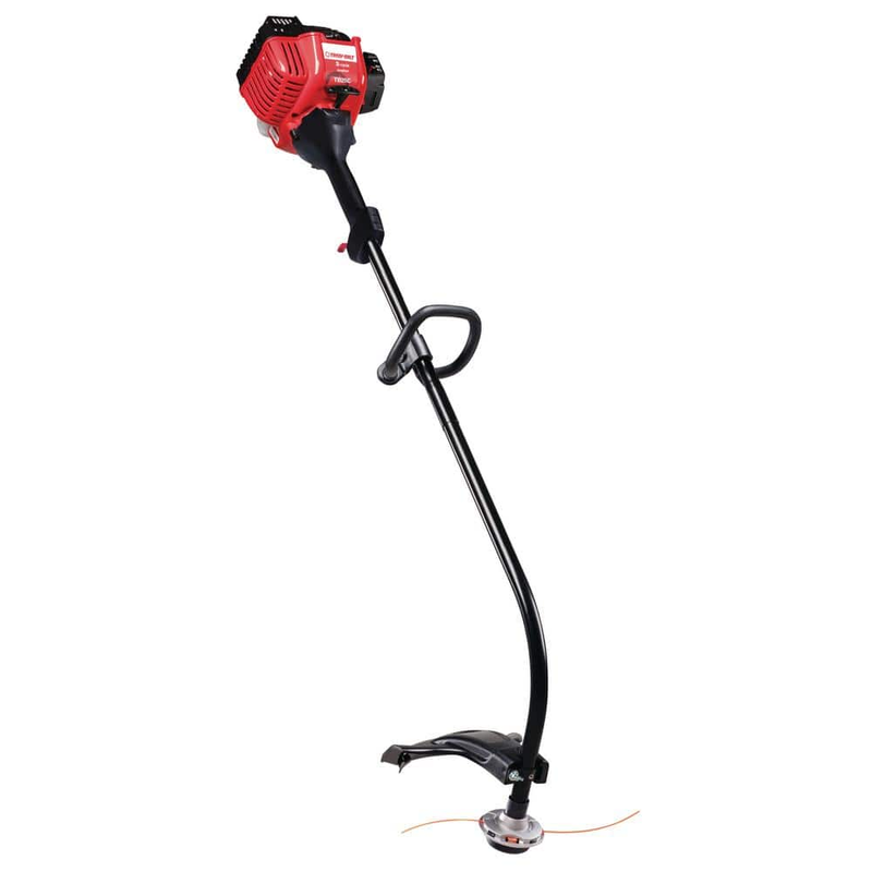 Troy-Bilt  25 cc 2-Stroke Curved Shaft Gas Trimmer with Fixed Line Trimmer Head