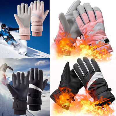 Windproof Waterproof Winter Ski Gloves Touch Screen Fleece Warm Mitten Men Women