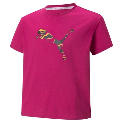 Футболка Puma Modern Sports Tee G Girls Розовые повседневные топы 846921-14