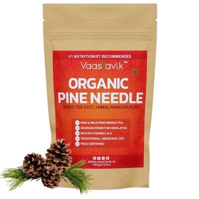 Vaastavik Himalyan Sourced Organic Pine Needle Tea 100g Free Shipping World Wide