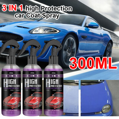 3PCS 3 in 1 High Protection Quick Car Coat Ceramic Coating Spray Hydrophobic