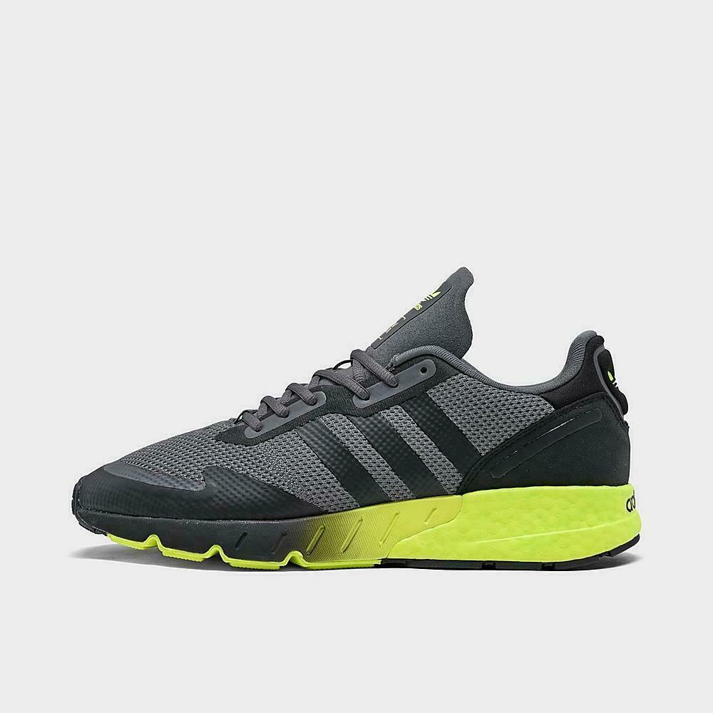 NIB Adidas ZX 1K Boost H01258 Men's Sneaker Grey Black Solar