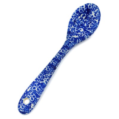 Polish Pottery Spoon 6'' Wild Blue